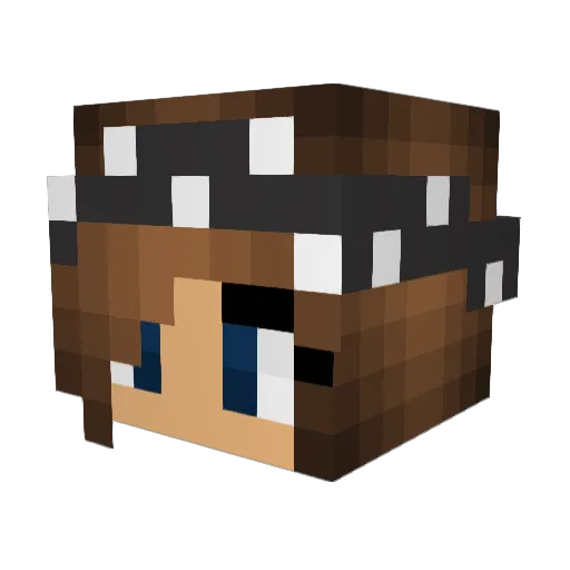 LyNeTTe__ Minecraft avatar head, 3D render