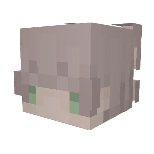 LyRenYUs Minecraft avatar head, 3D render