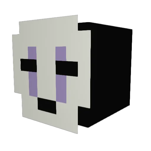 LyUfIk Minecraft avatar head, 3D render