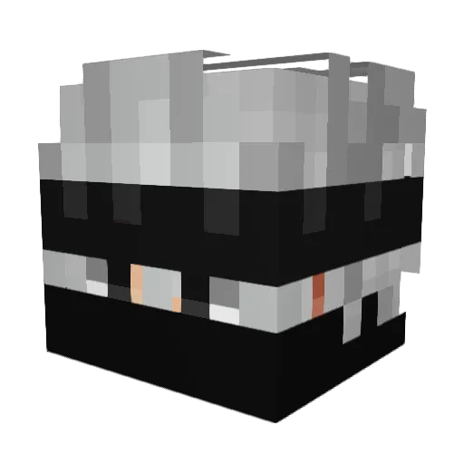 Ly_cos Minecraft avatar head, 3D render