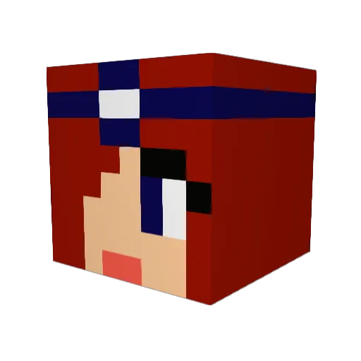 Lyam Minecraft avatar head, 3D render