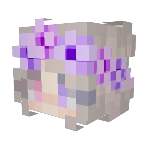 Lyan7 Minecraft avatar head, 3D render