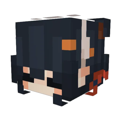 Lyasaur Minecraft avatar head, 3D render