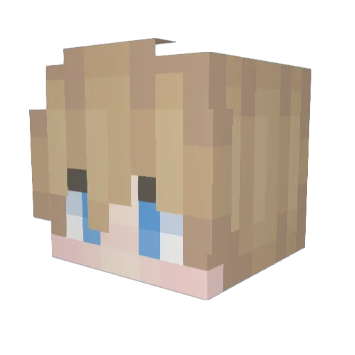 LycRisIs Minecraft avatar head, 3D render