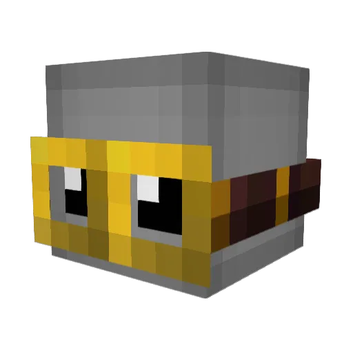Lycaeus_Vect Minecraft avatar head, 3D render
