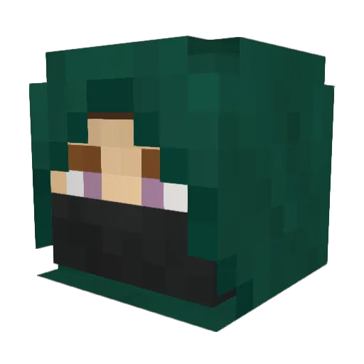 LycanHugger Minecraft avatar head, 3D render