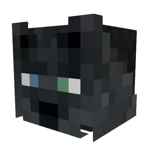 LycanMage Minecraft avatar head, 3D render
