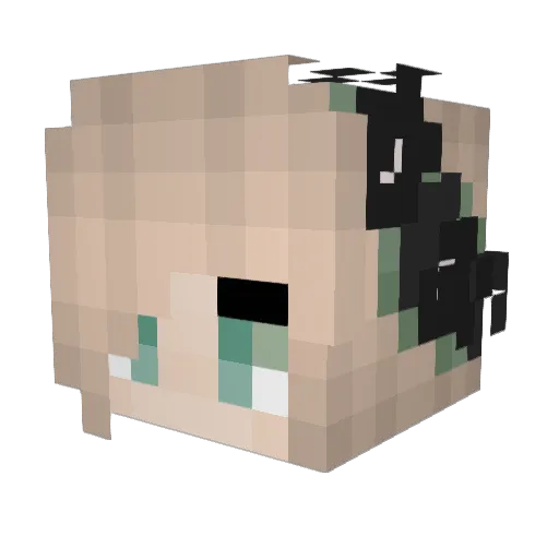 LycanNomad Minecraft avatar head, 3D render