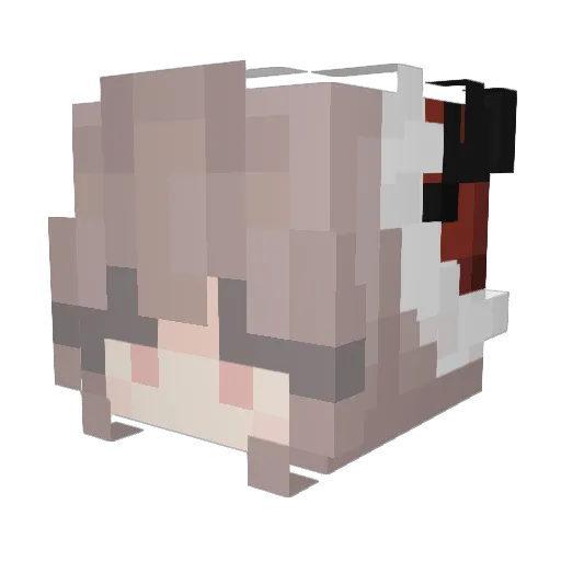 LycanReese Minecraft avatar head, 3D render