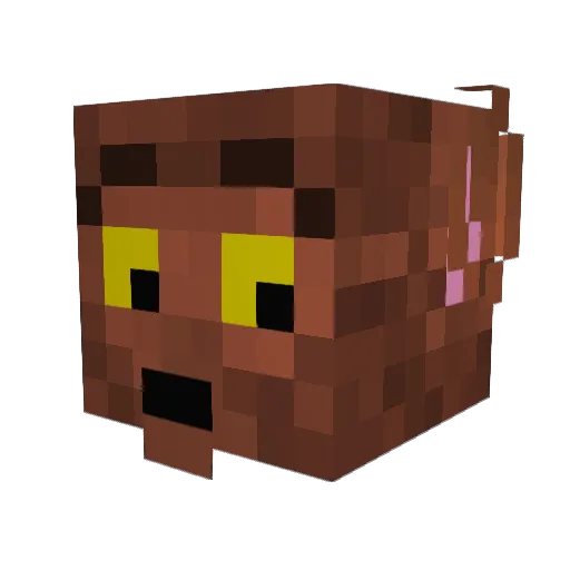 LycanTheWerewolf Minecraft avatar head, 3D render