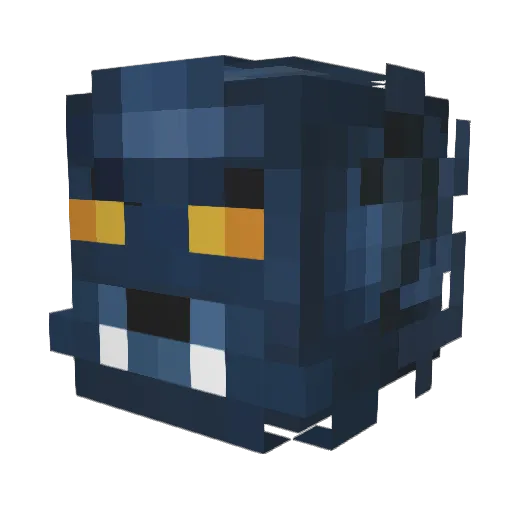 Lycanpower Minecraft avatar head, 3D render