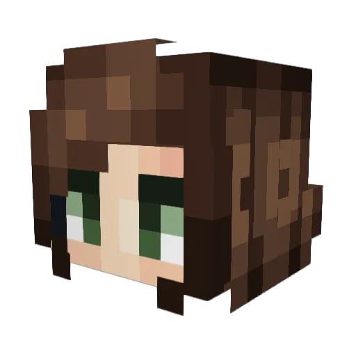 Lycaon_ Minecraft avatar head, 3D render