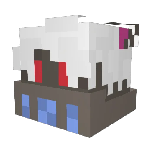 Lycaon_the_great Minecraft avatar head, 3D render