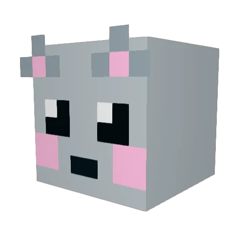 Lychee_moni Minecraft avatar head, 3D render