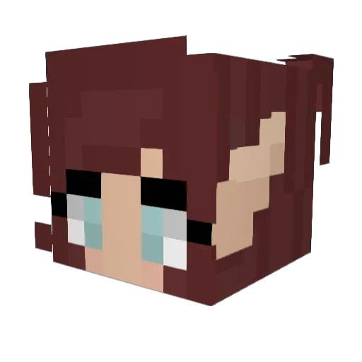 Lycheecandy Minecraft avatar head, 3D render