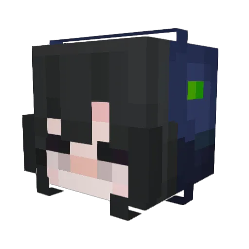 Lycia6 Minecraft avatar head, 3D render