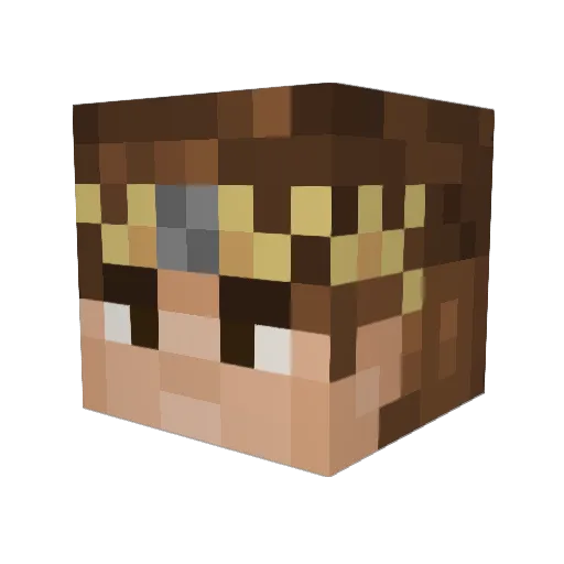 Lycoris4758 Minecraft avatar head, 3D render