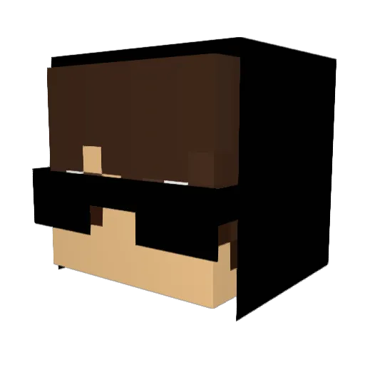 Lyculs Minecraft avatar head, 3D render
