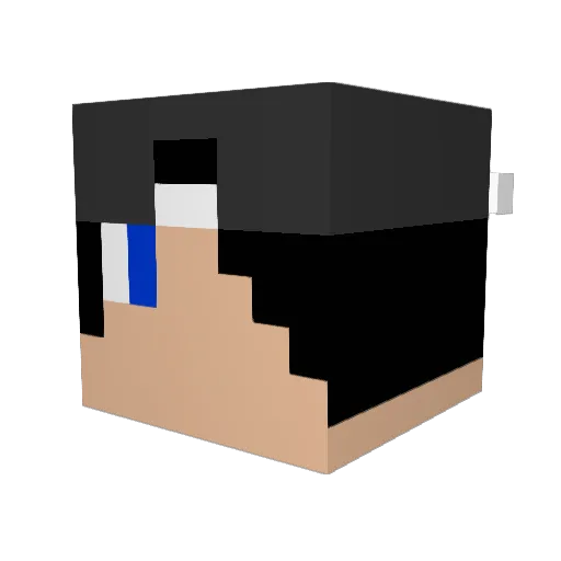 LydeSk Minecraft avatar head, 3D render