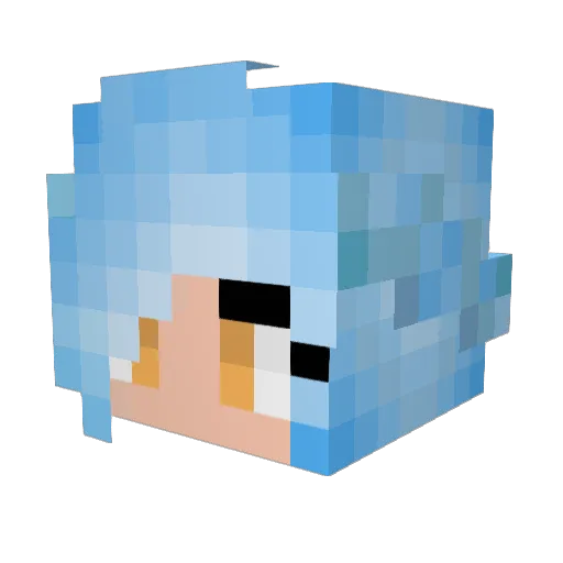 LydiaTheCutie Minecraft avatar head, 3D render