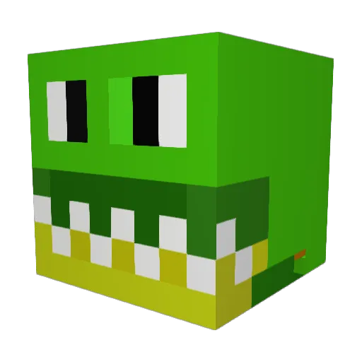 Lyedena Minecraft avatar head, 3D render