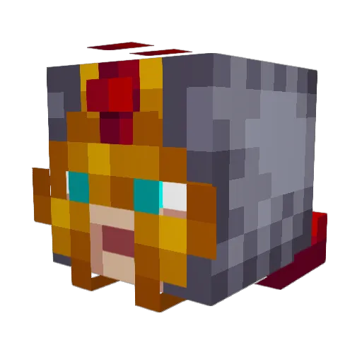 Lyght38 Minecraft avatar head, 3D render