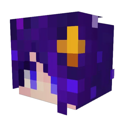 Lygofer Minecraft avatar head, 3D render