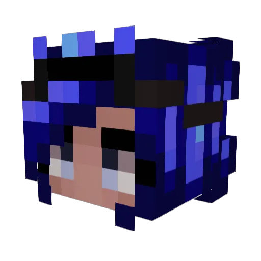 Lygonya Minecraft avatar head, 3D render
