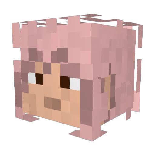 Lyhoko_Leaci Minecraft avatar head, 3D render