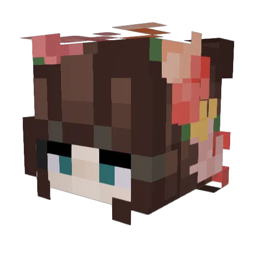 Lying_Angel555 Minecraft avatar head, 3D render