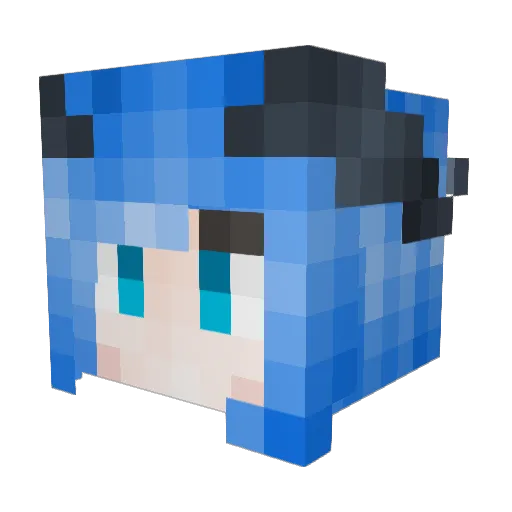 Lying_Tarot Minecraft avatar head, 3D render