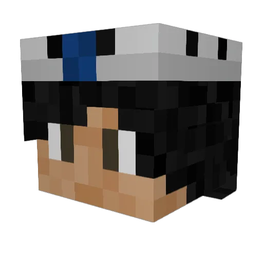 Lyiter Minecraft avatar head, 3D render