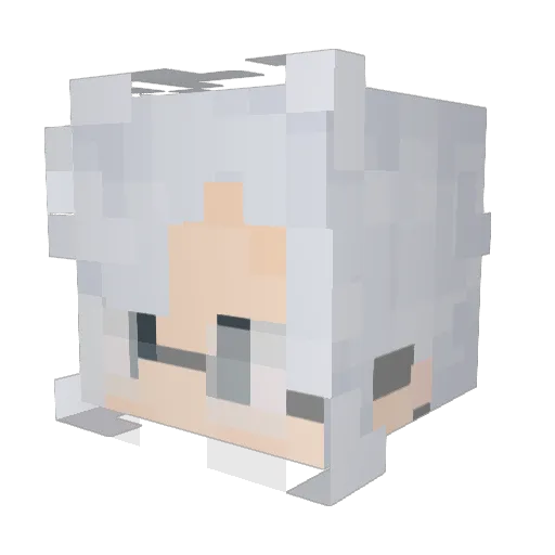 Lyka_snoy Minecraft avatar head, 3D render