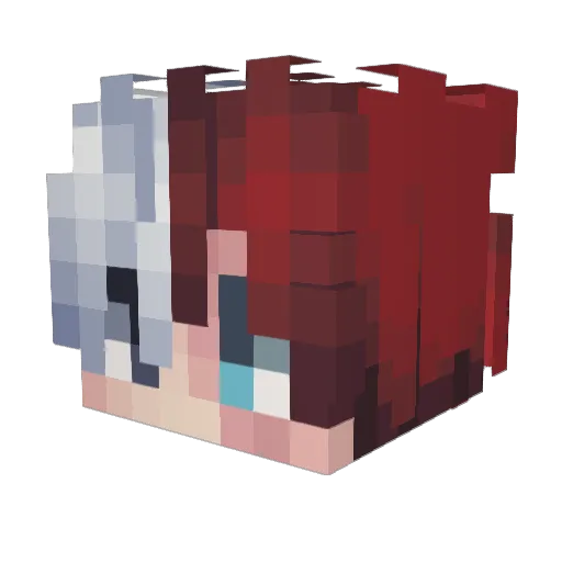 LykinRey Minecraft avatar head, 3D render