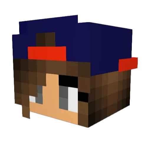 Lykke276 Minecraft avatar head, 3D render