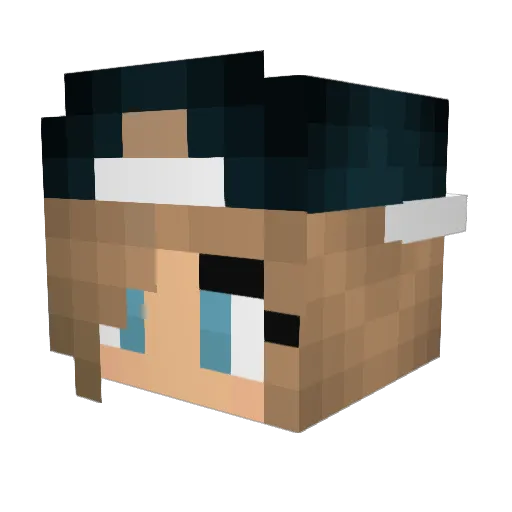 Lykke546 Minecraft avatar head, 3D render