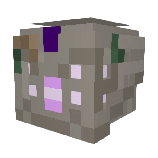 Lykoloo Minecraft avatar head, 3D render