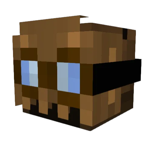 Lykos__ Minecraft avatar head, 3D render