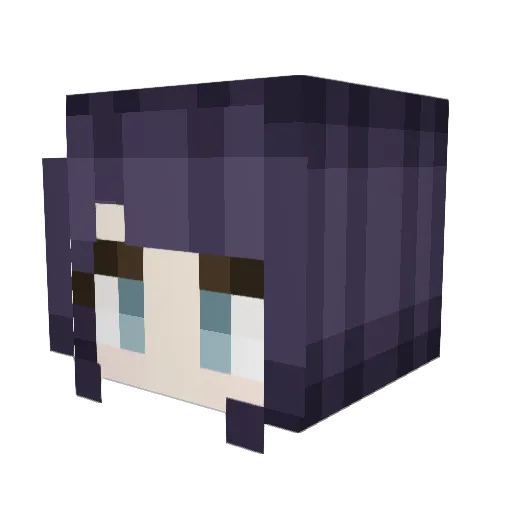 Lyl4R0se Minecraft avatar head, 3D render