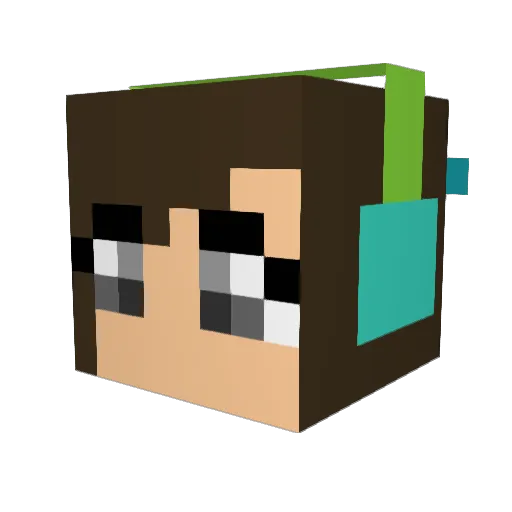 Lyla1015 Minecraft avatar head, 3D render