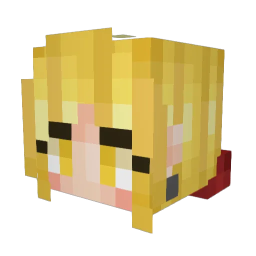 Lyla_Berlin Minecraft avatar head, 3D render
