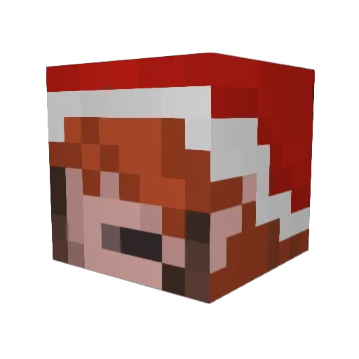 Lylalah Minecraft avatar head, 3D render