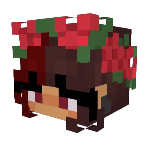 LylenaEry Minecraft avatar head, 3D render