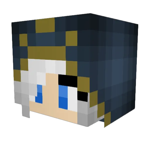Lyli_exe Minecraft avatar head, 3D render