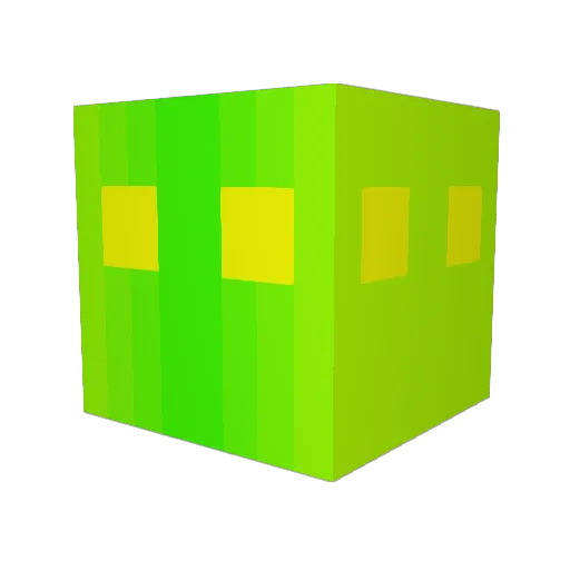 LymAid Minecraft avatar head, 3D render