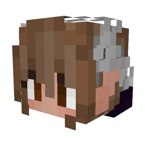 Lymrysn Minecraft avatar head, 3D render