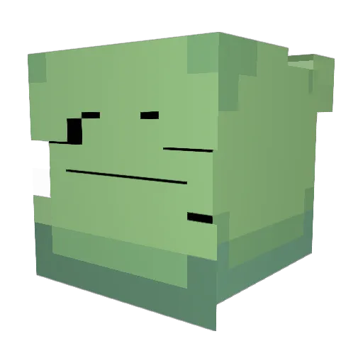 Lymze Minecraft avatar head, 3D render