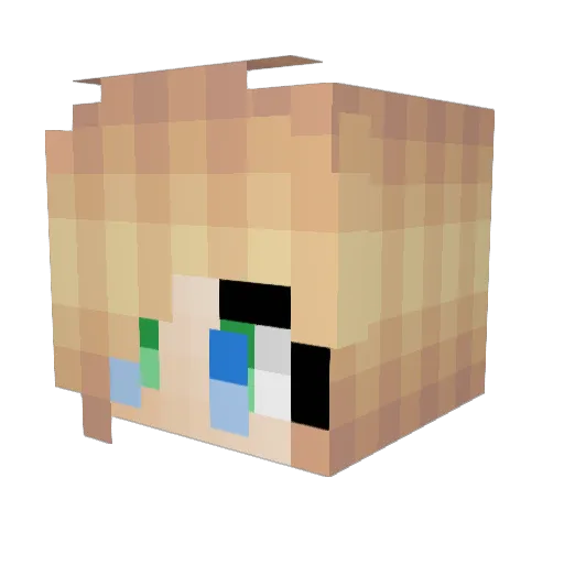 Lyn65274 Minecraft avatar head, 3D render