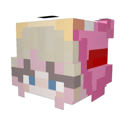 LynDvl1 Minecraft avatar head, 3D render