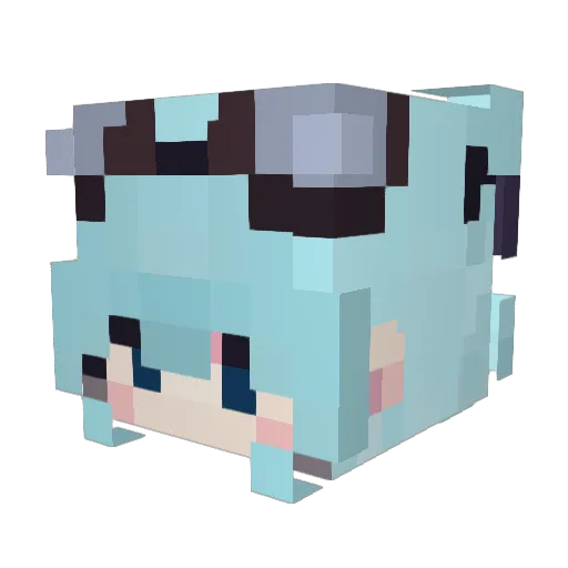 LynIce_ Minecraft avatar head, 3D render